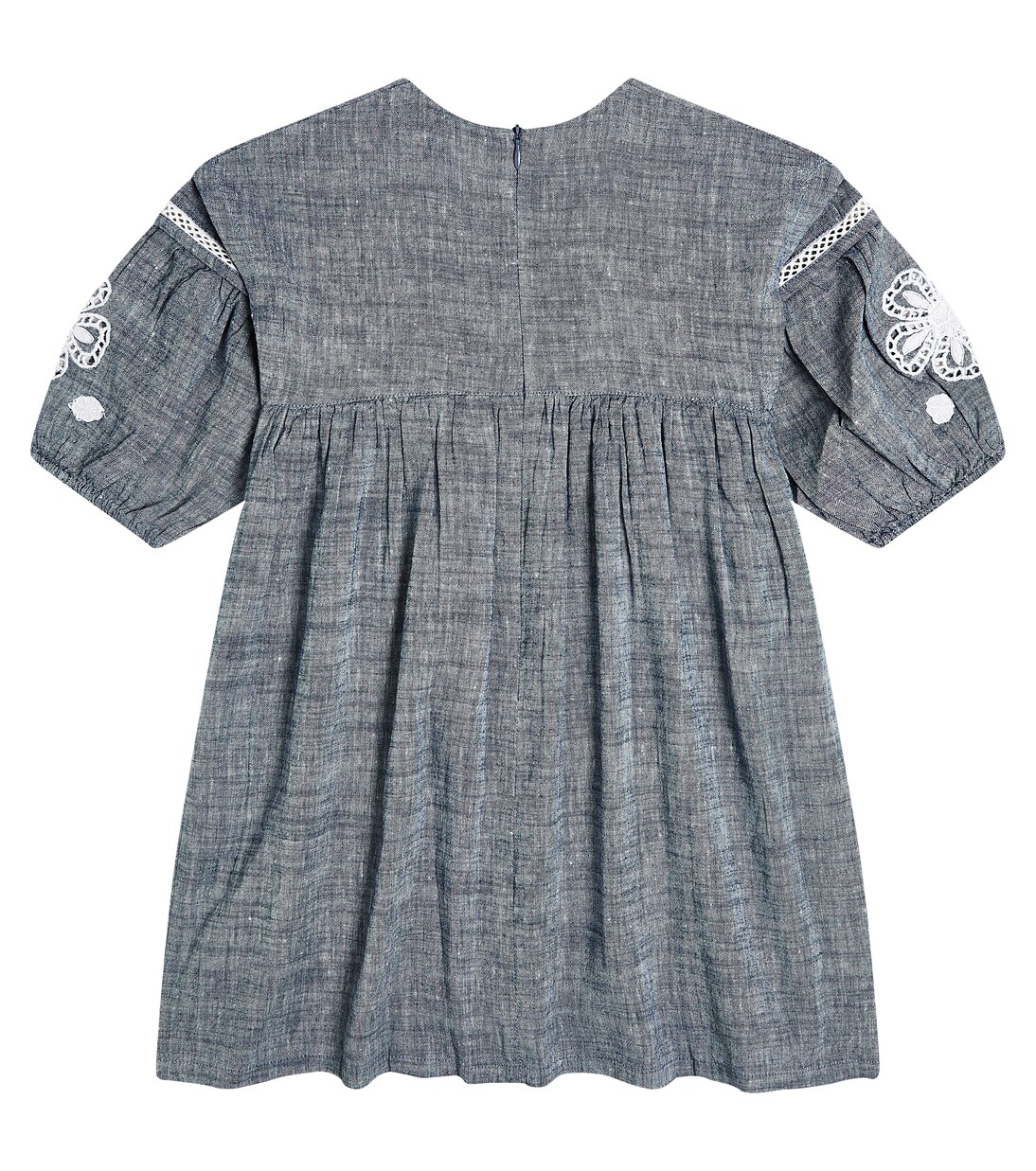 Embroidered linen and cotton dress | Tartine et Chocolat