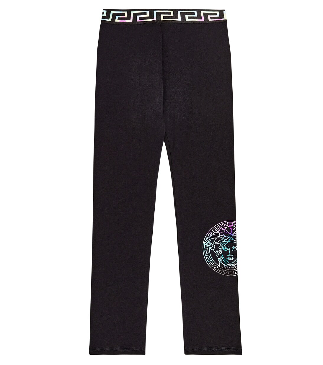 Medusa Greca cotton-blend leggings | Versace Kids