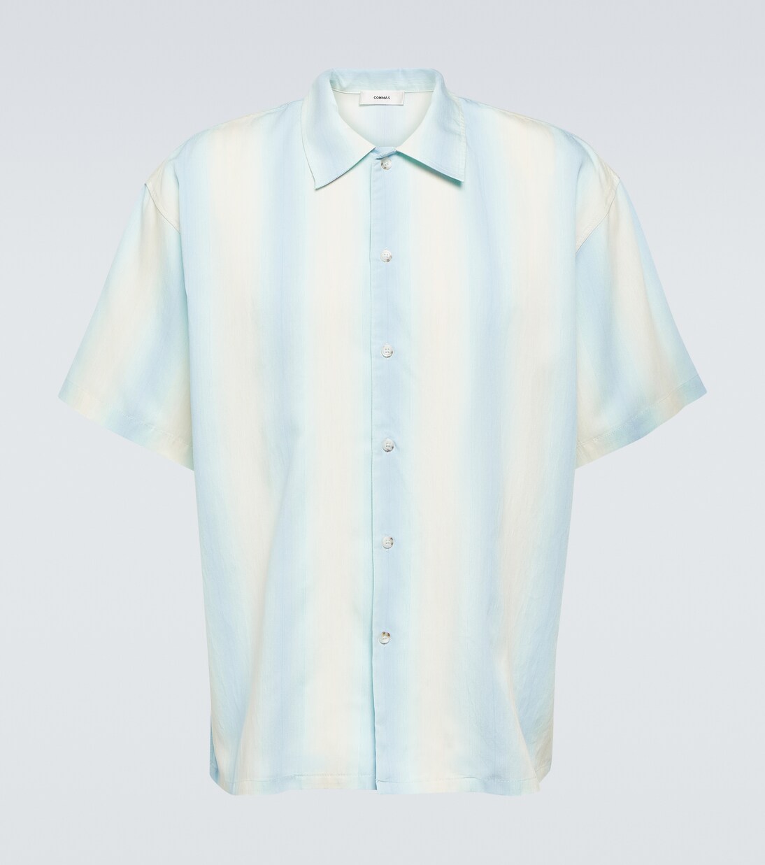 Oversized striped bowling shirt | Commas