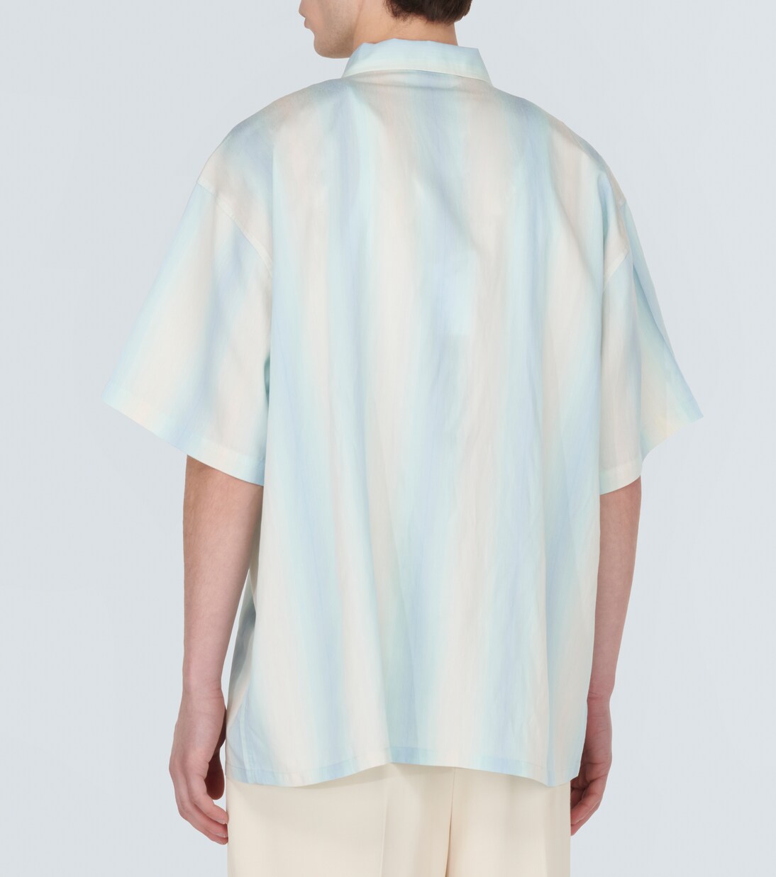 Oversized striped bowling shirt | Commas