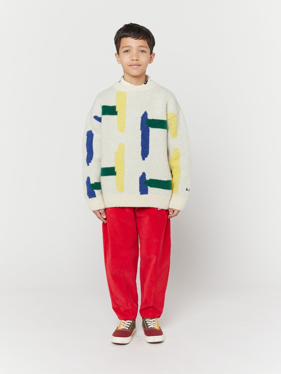 Geometric jacquard sweater | Bobo Choses