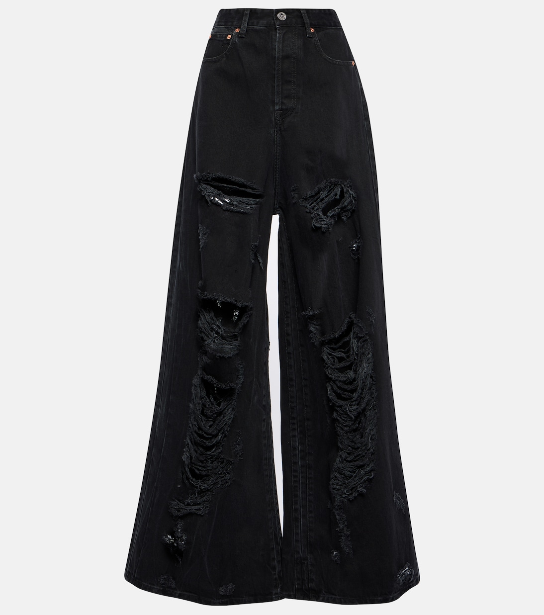 Distressed wide-leg jeans | Vetements