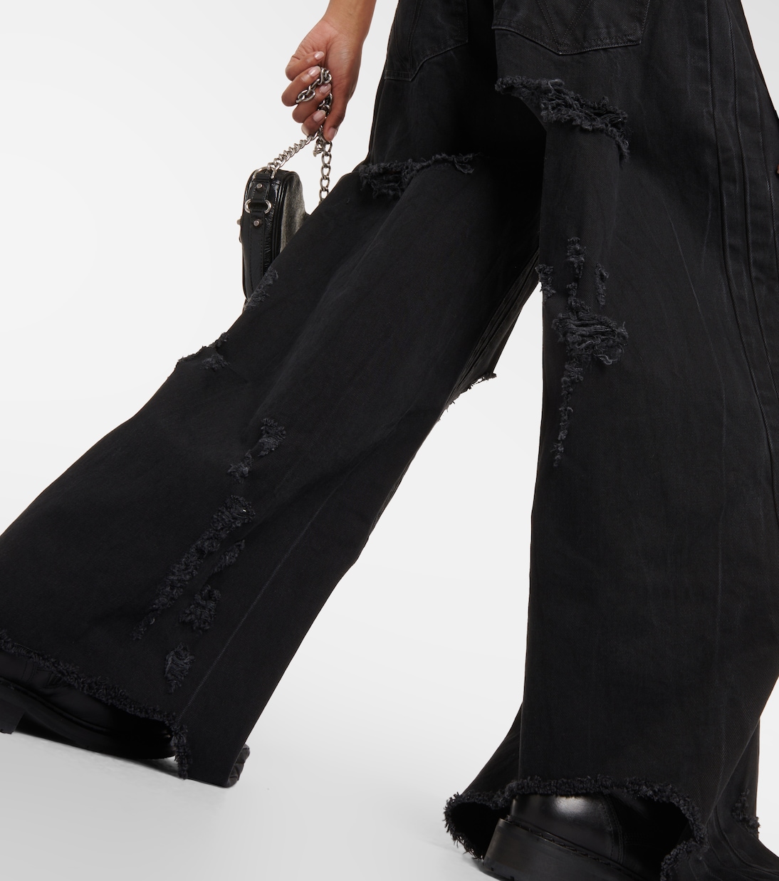 Distressed wide-leg jeans | Vetements