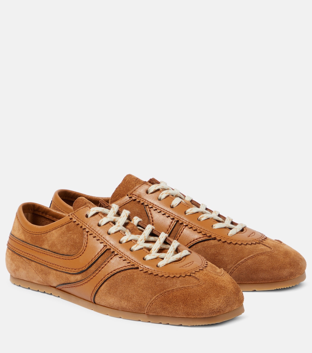 Sneakers aus Leder und Veloursleder | Dries Van Noten