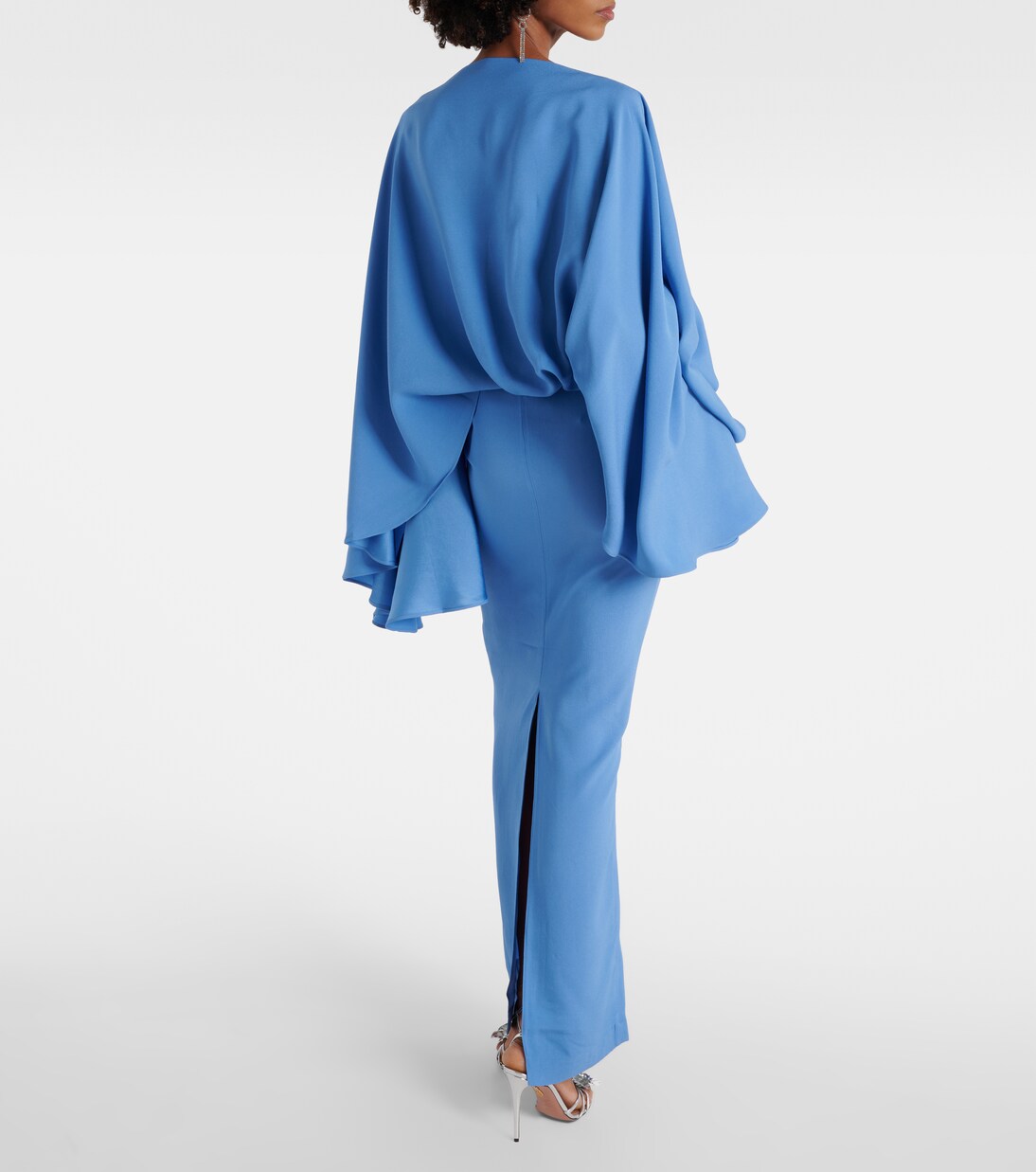 Robe longue Eolia en crêpe de cady | Taller Marmo