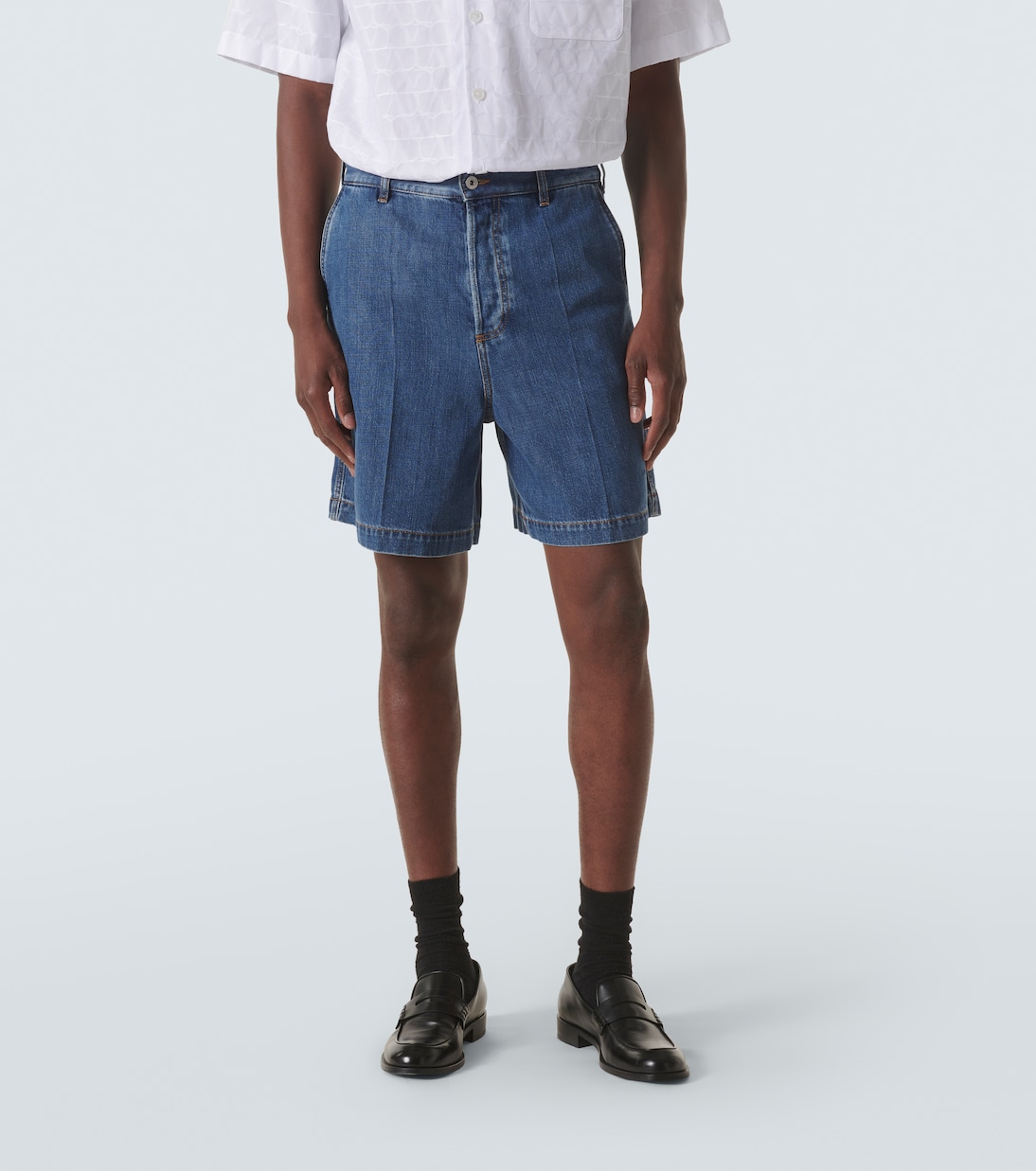 Denim Bermuda shorts | Valentino