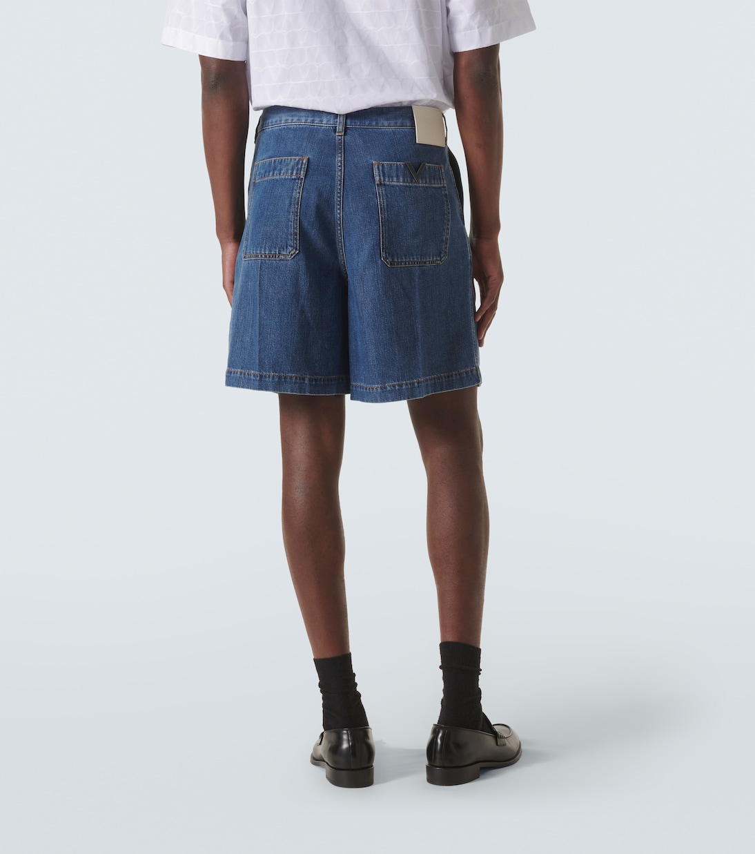 Denim Bermuda shorts | Valentino