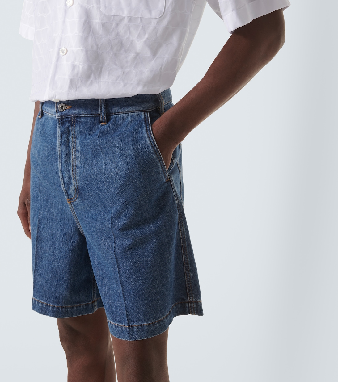 Denim Bermuda shorts | Valentino