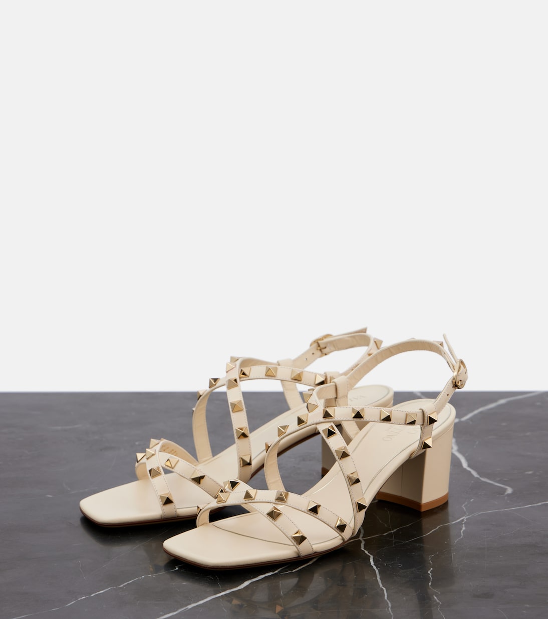 Rockstud leather sandals | Valentino Garavani
