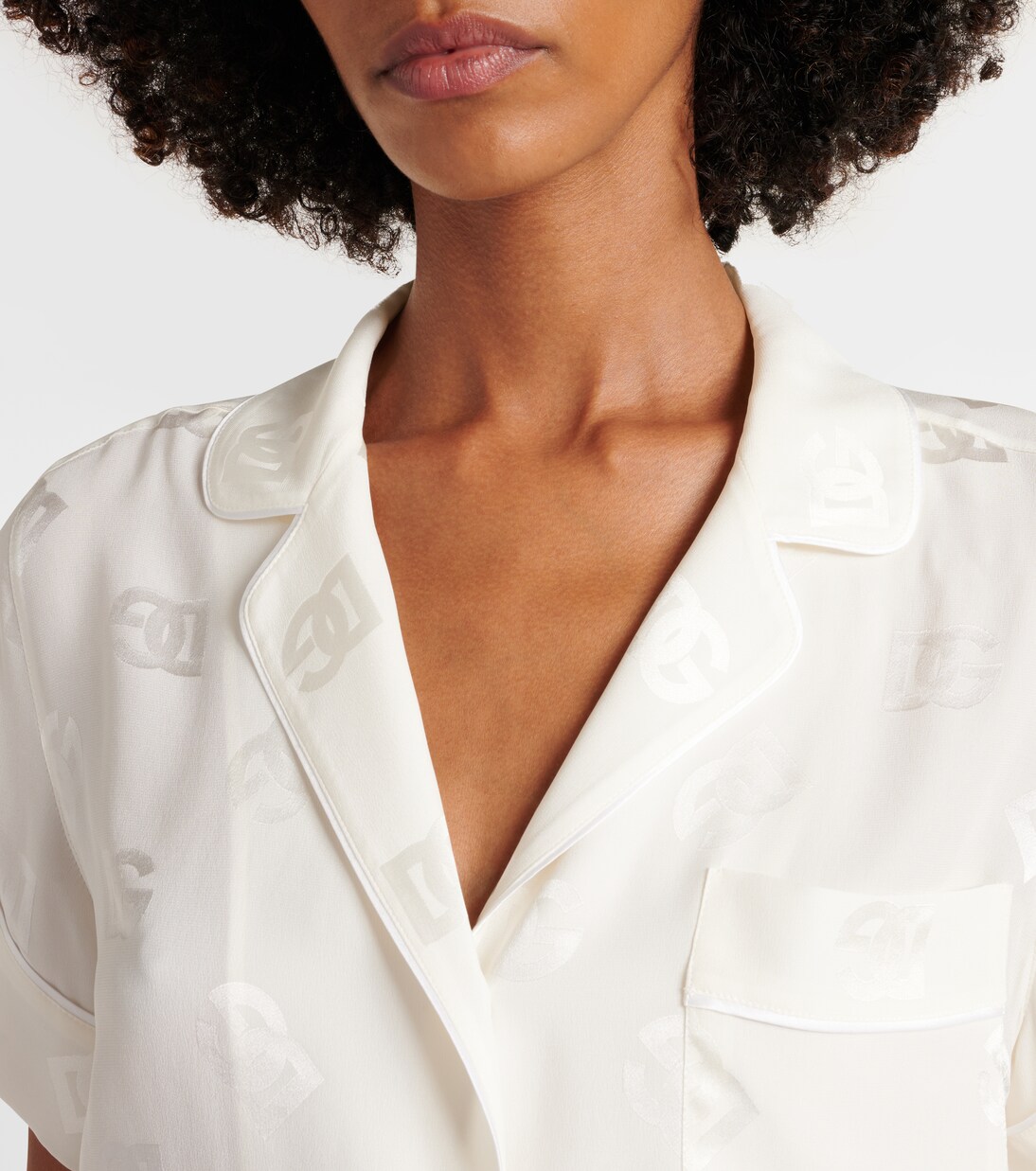 DG silk pajama shirt | Dolce&Gabbana