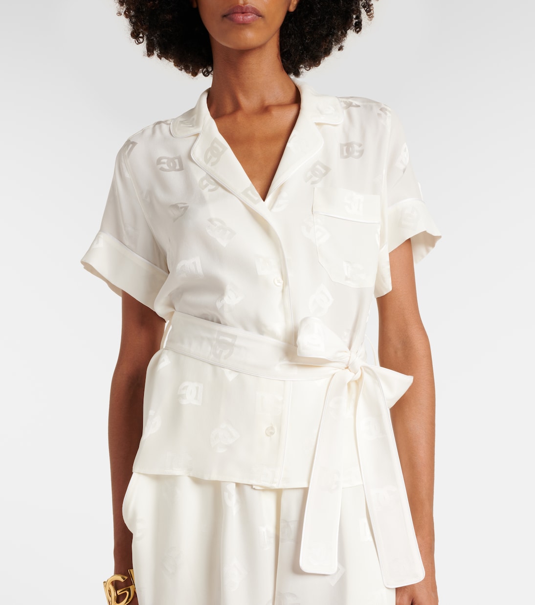 DG silk pajama shirt | Dolce&Gabbana