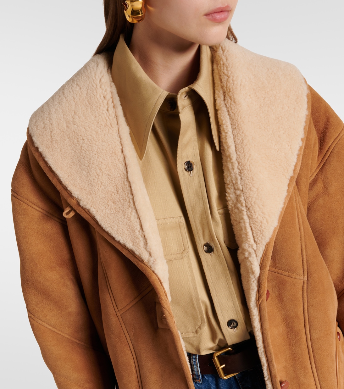 Tatoosh shearling-lined suede jacket | Blazé Milano