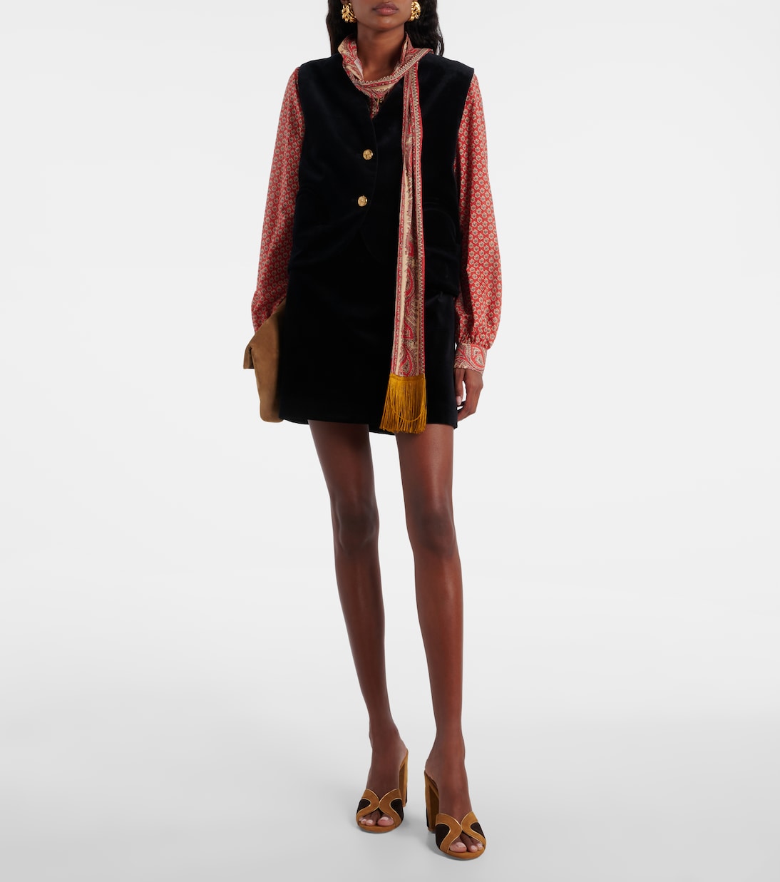 Weste Gliss aus Baumwollsamt | Blazé Milano