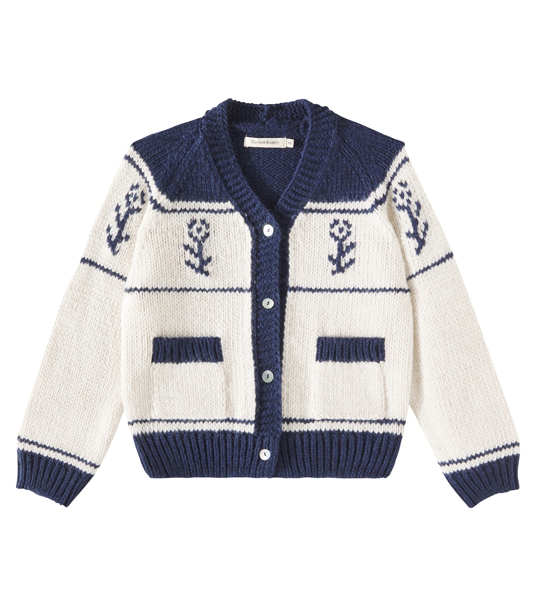 Osaka intarsia cardigan | The New Society
