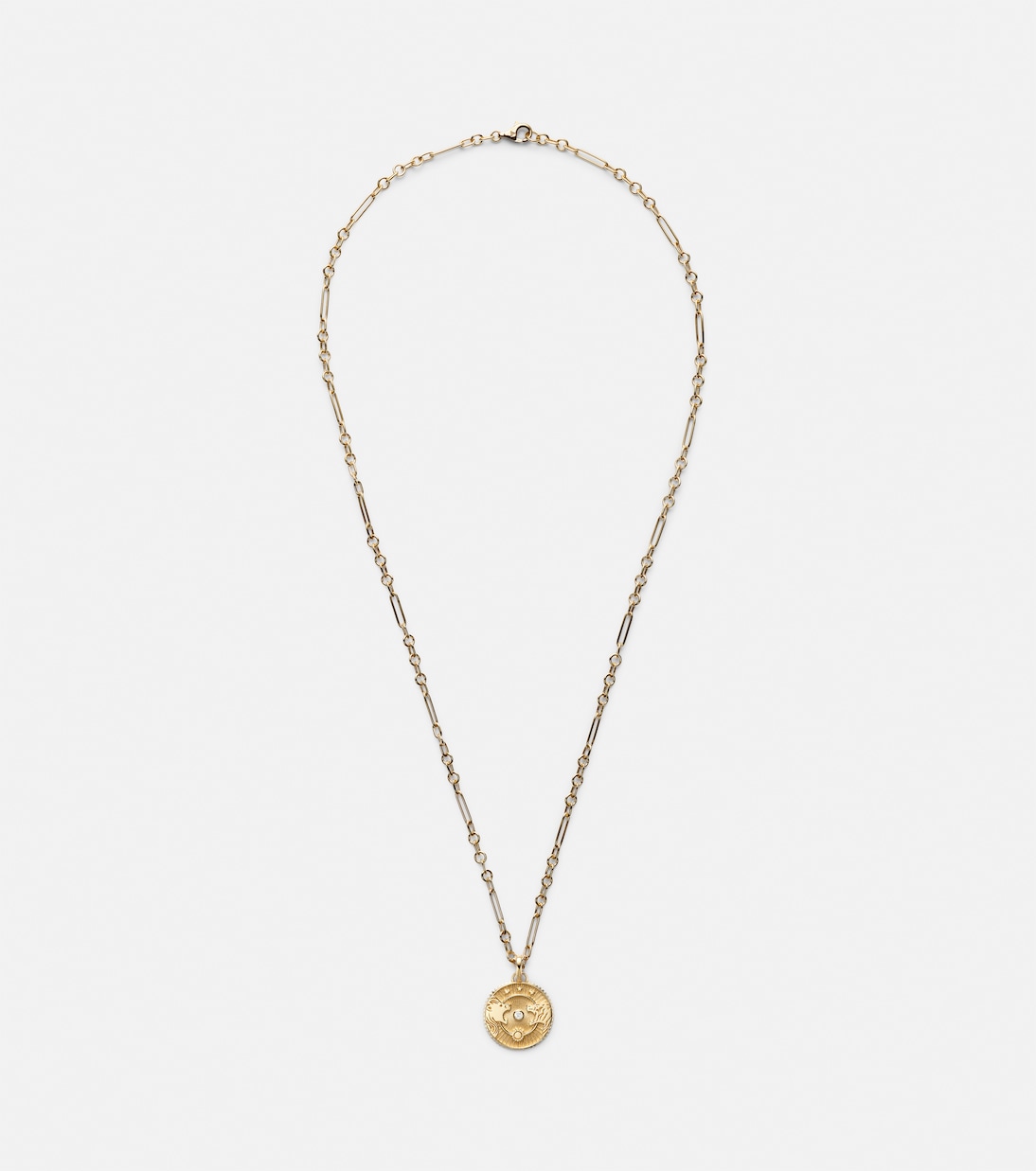 Strength 18kt gold pendant necklace with diamond | FoundRae
