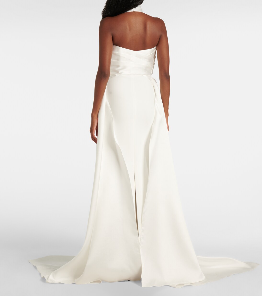 Robe Rumi aus Twill und Crêpe | Solace London