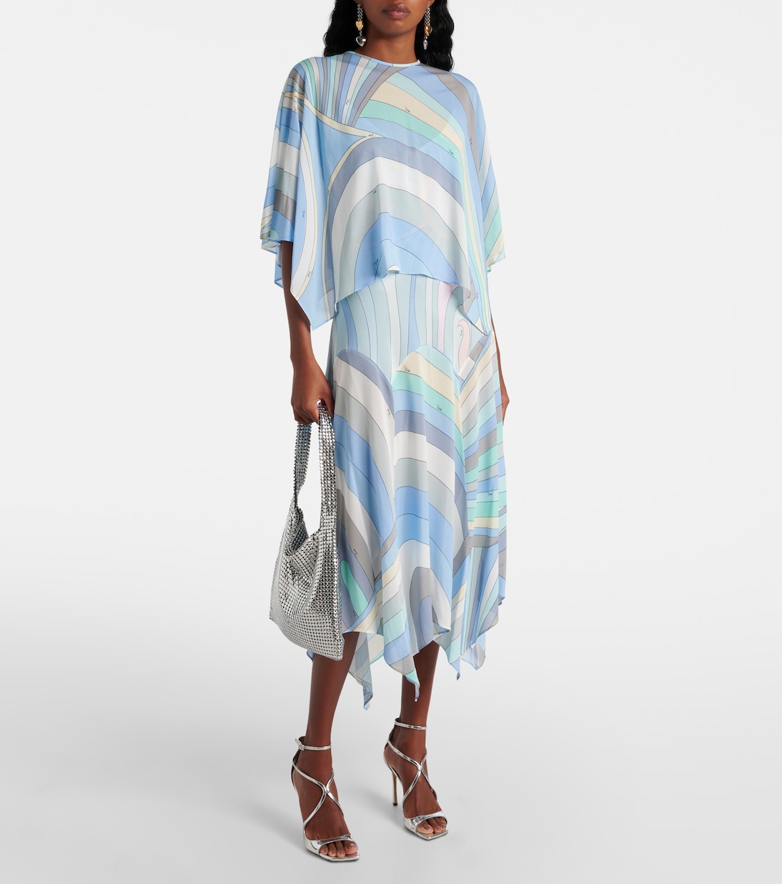 Midikleid Iride aus Musselin | Pucci