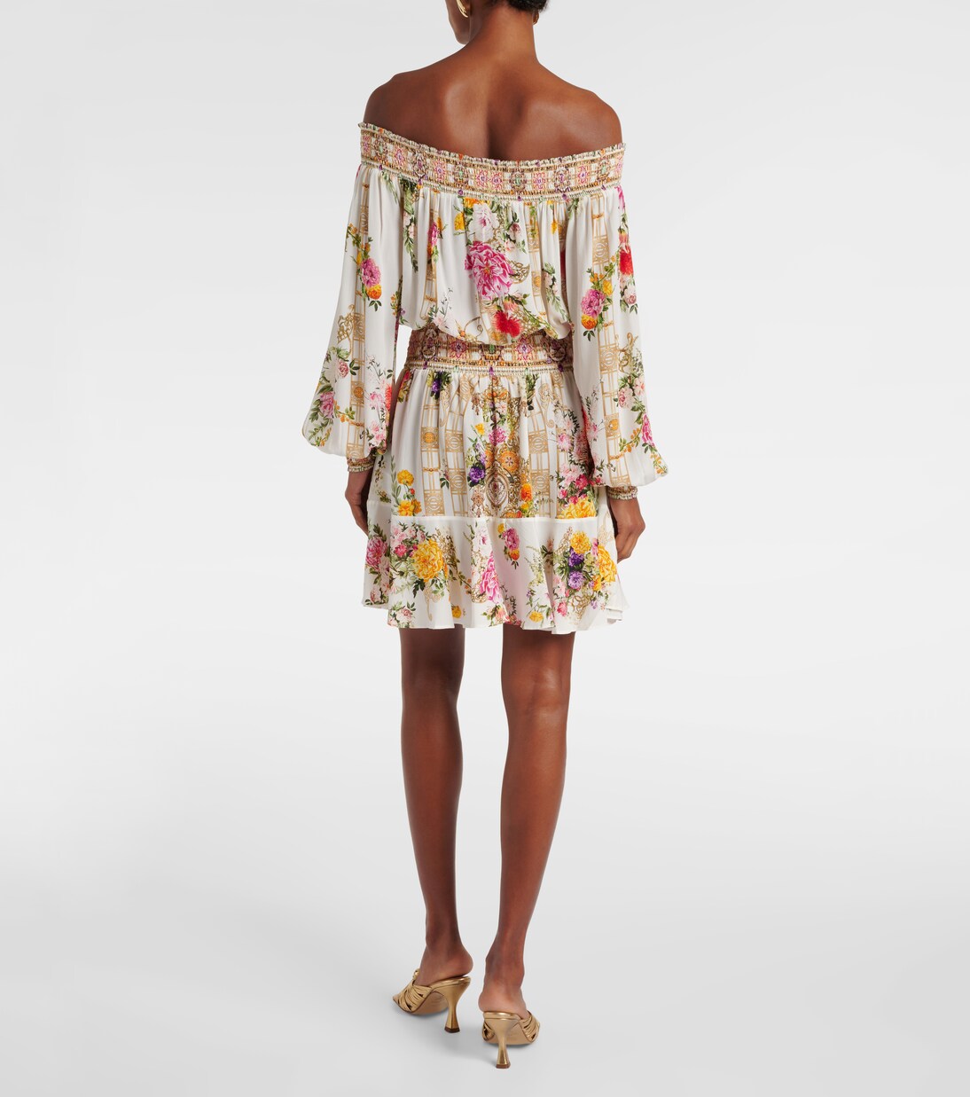 Robe en soie à fleurs | Camilla