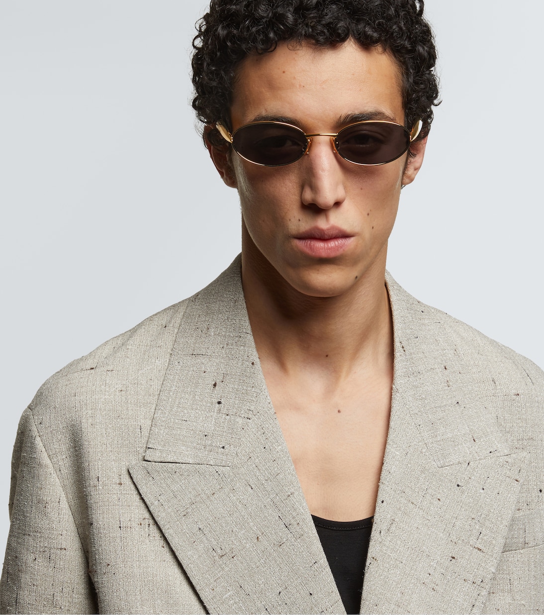 Ovale Sonnenbrille Sardine | Bottega Veneta
