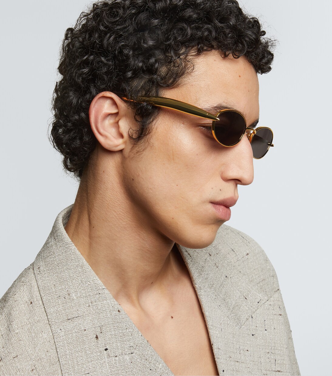Ovale Sonnenbrille Sardine | Bottega Veneta