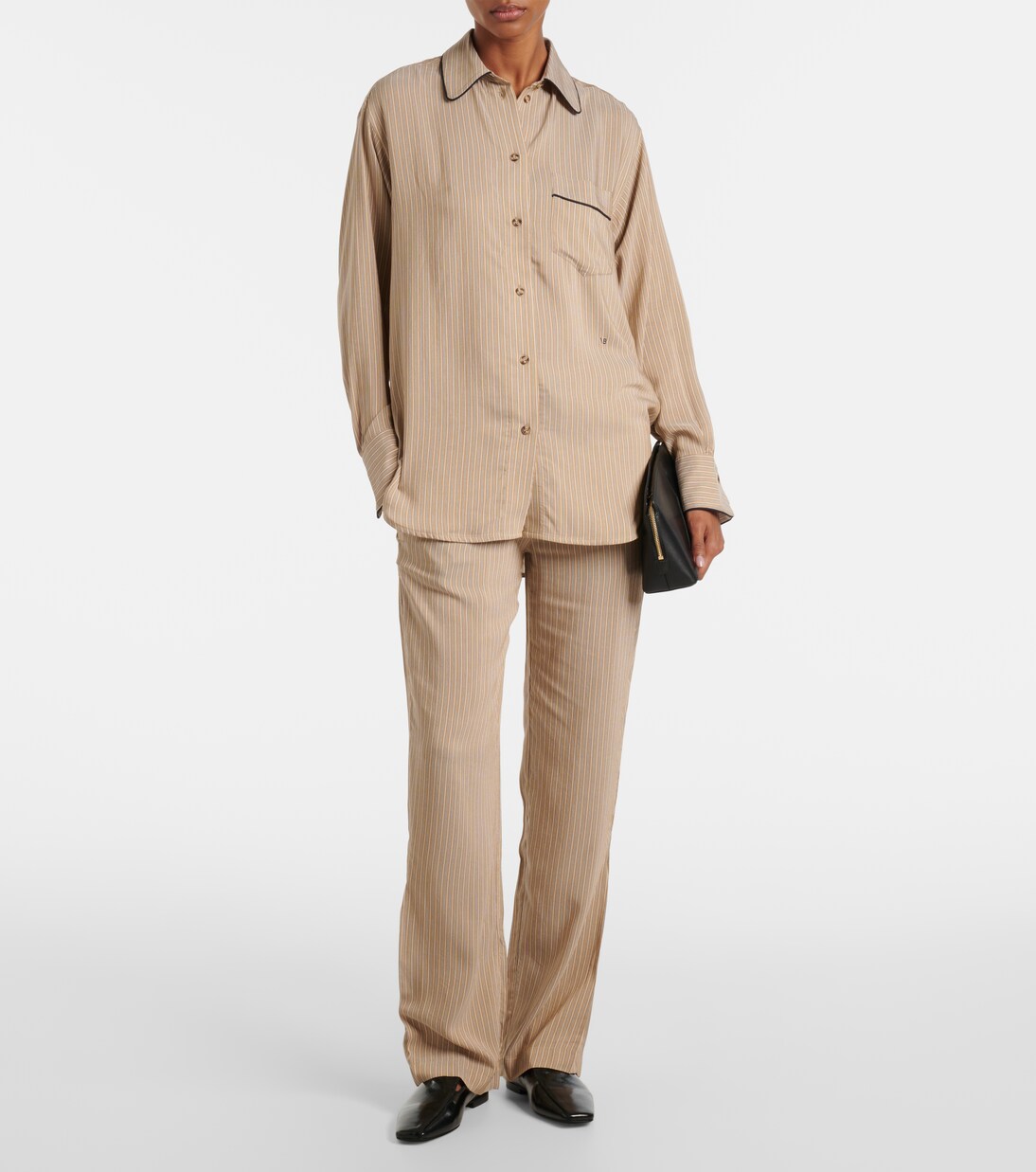 스트라이프 파자마 팬츠 | Victoria Beckham