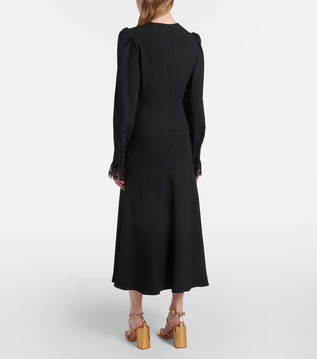 Abito midi Envers in raso | Alessandra Rich