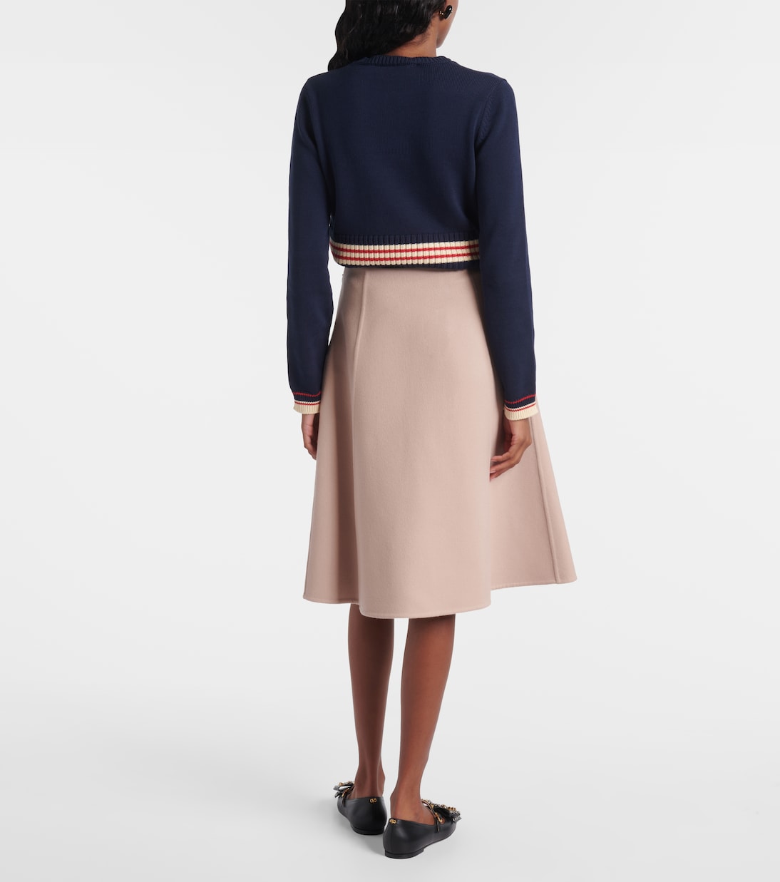 Wool and cashmere midi skirt | Valentino