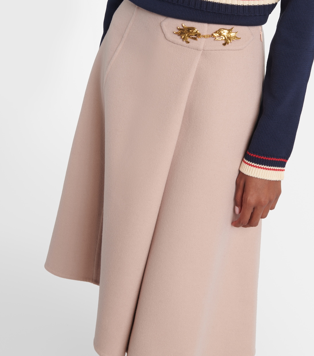 Wool and cashmere midi skirt | Valentino