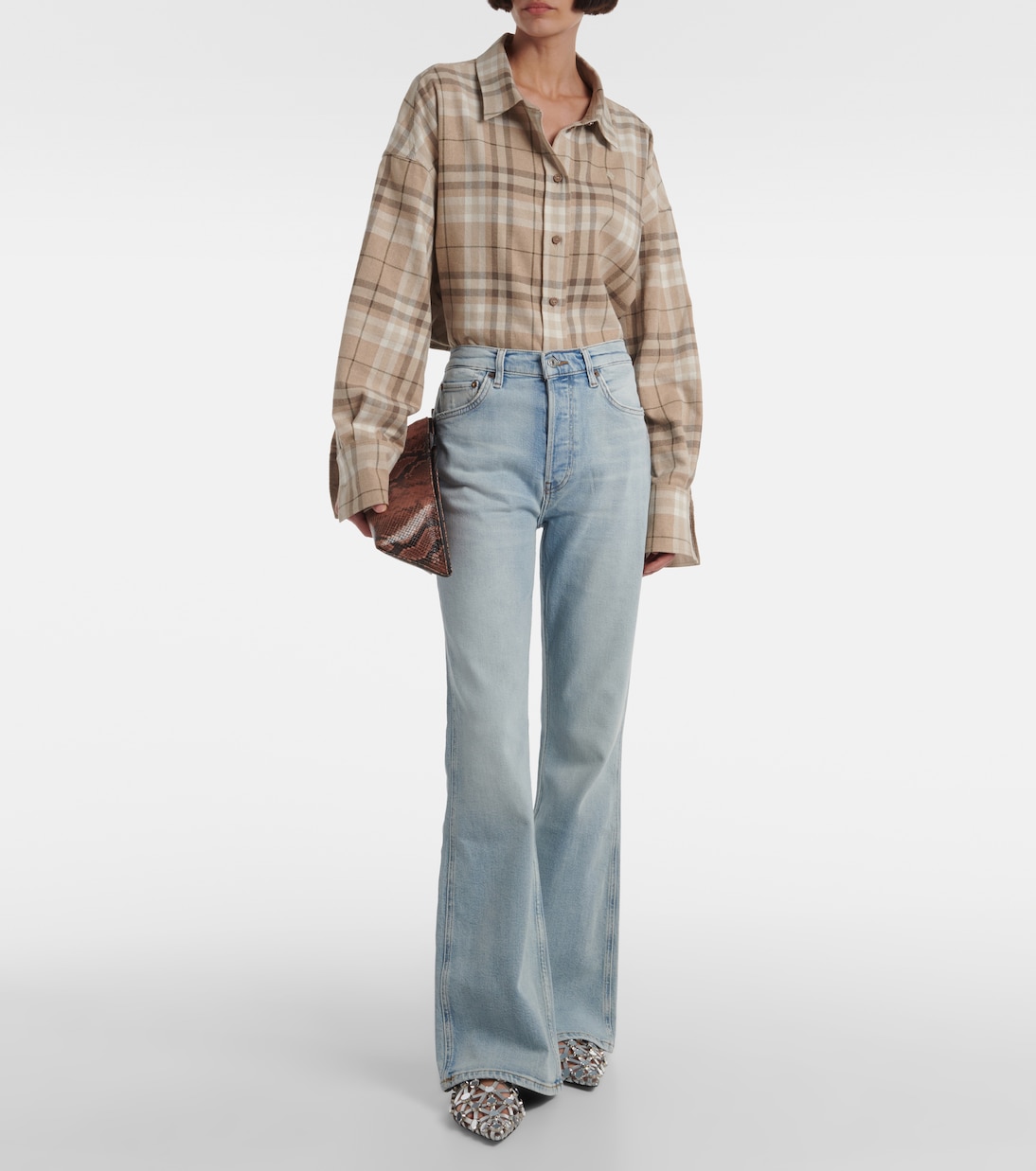 The Riding Jean high-rise flared jeans | Re/Done