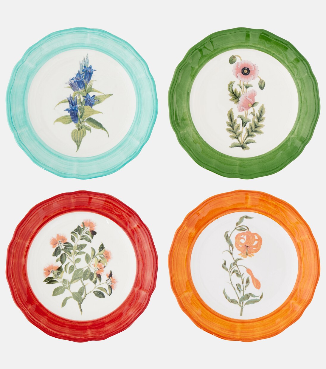 A Garden For The Sultan set of 4 dessert plates | Les-Ottomans