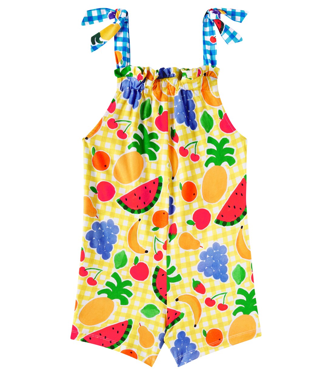 Picnic printed cotton romper | Fábula
