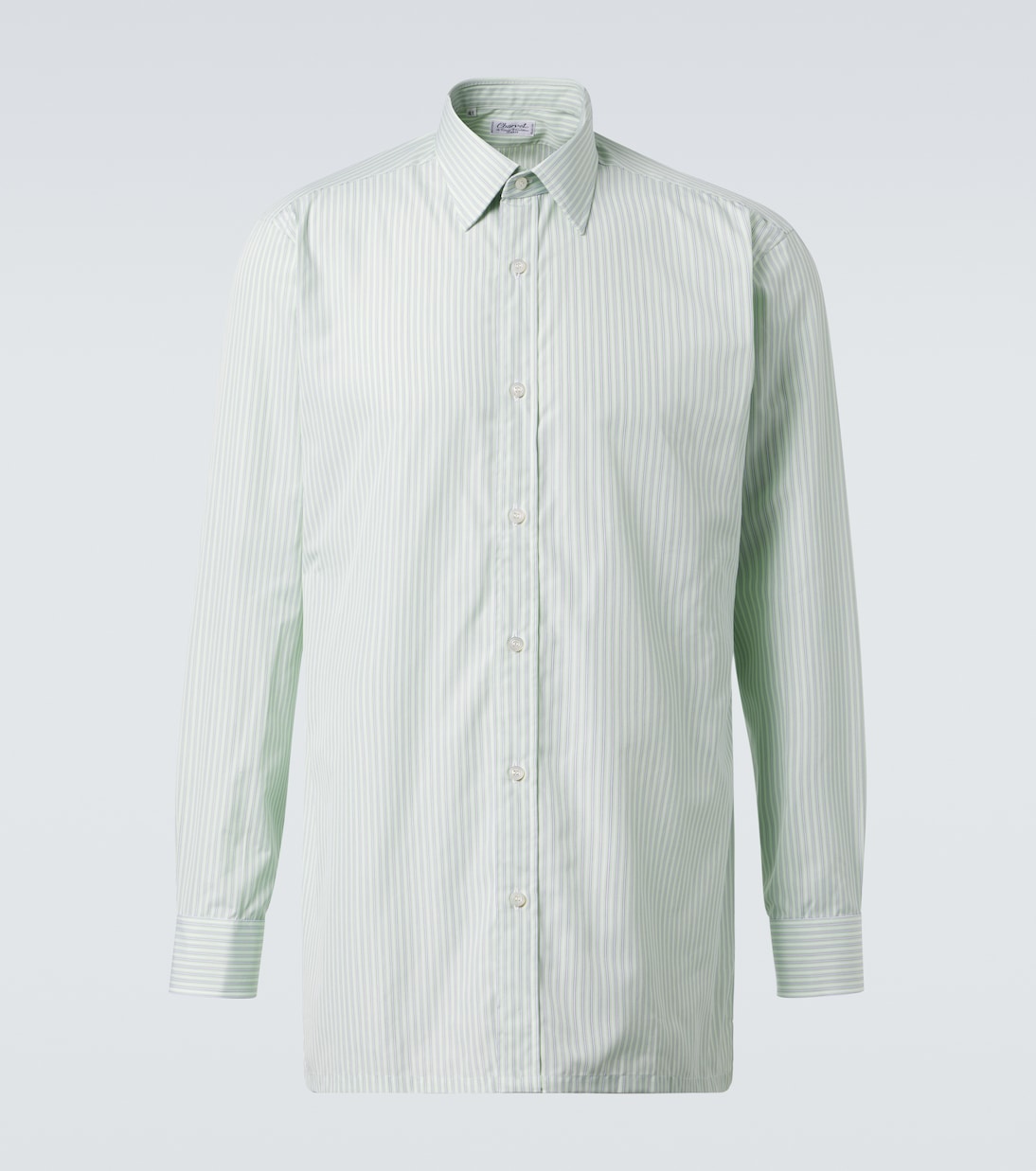 Striped cotton poplin shirt | Charvet