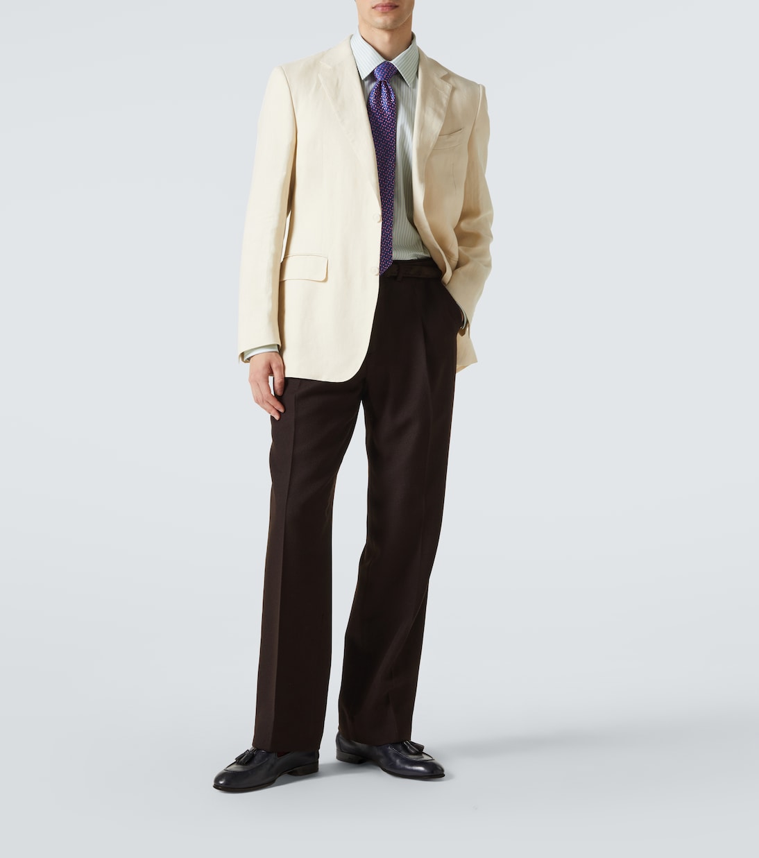 Striped cotton poplin shirt | Charvet