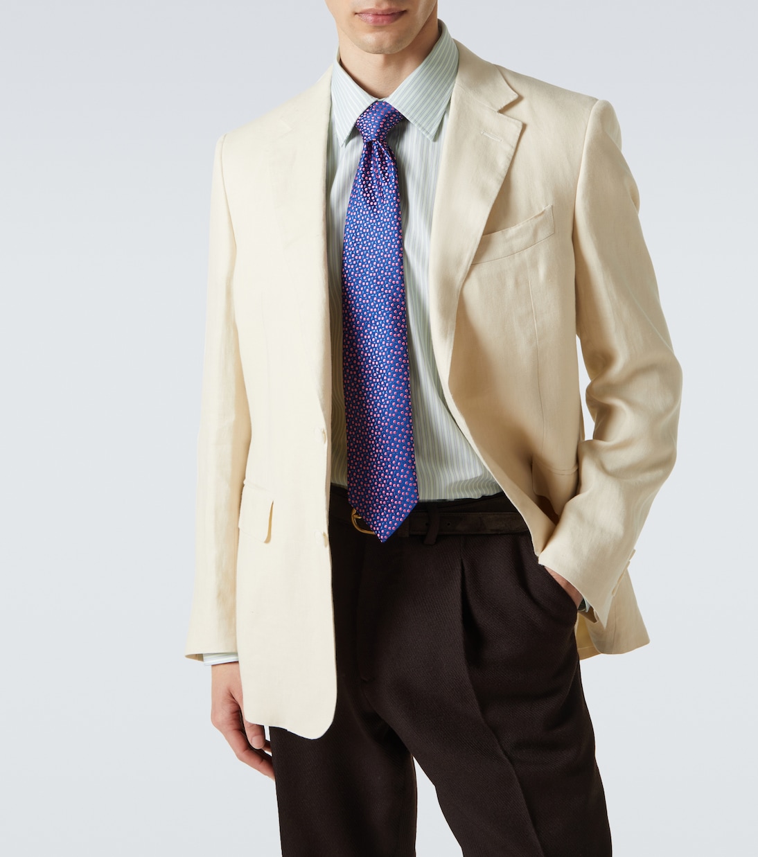 Striped cotton poplin shirt | Charvet