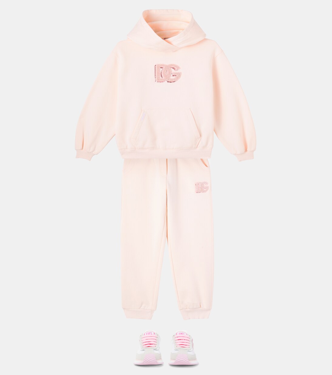 DG hooded cotton sweatshirt | Dolce&Gabbana Kids