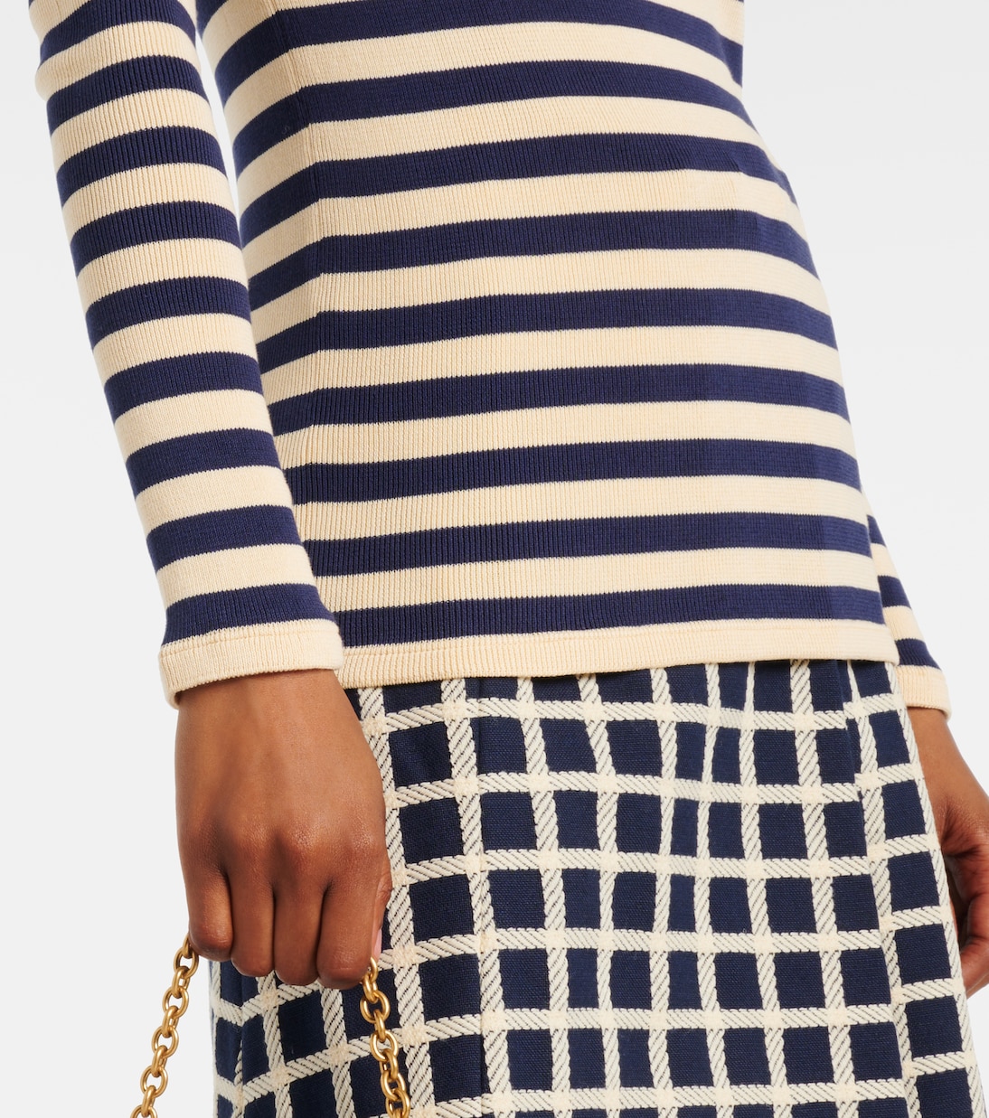 Pull rayé en coton | Valentino