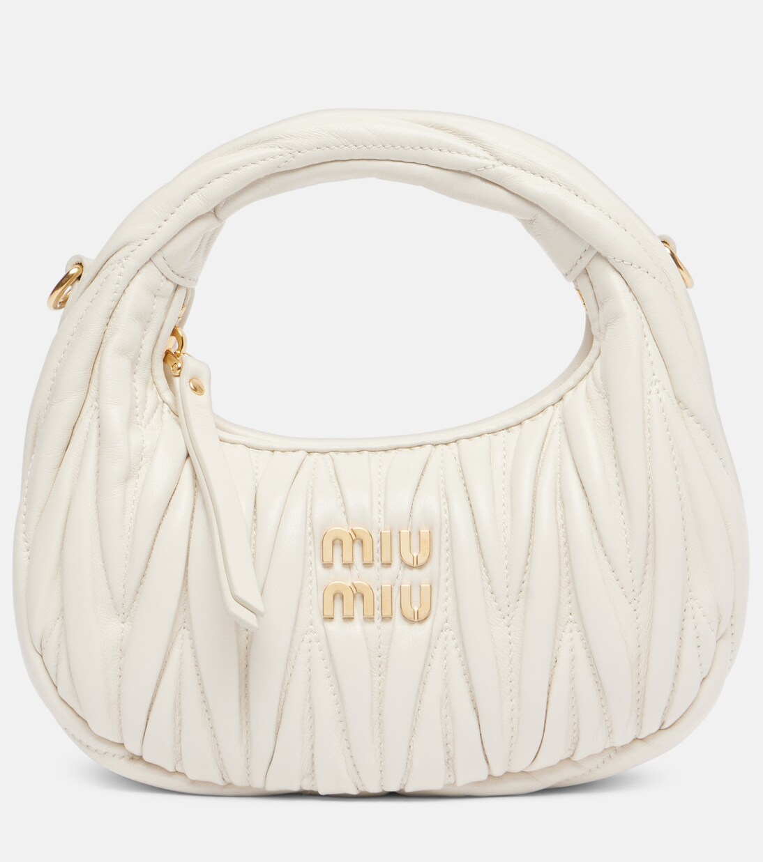 Wander Mini matelassé leather shoulder bag | Miu Miu