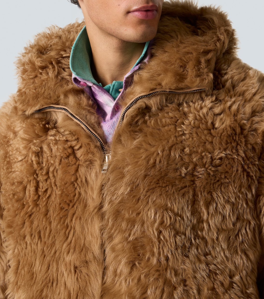 Hooded shearling coat | ERL