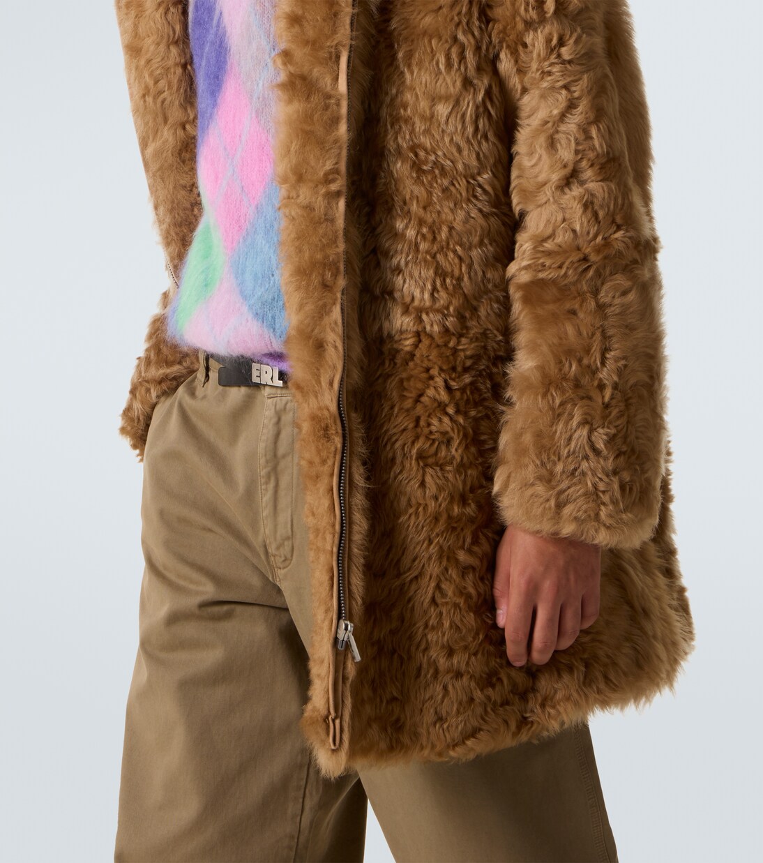 Hooded shearling coat | ERL