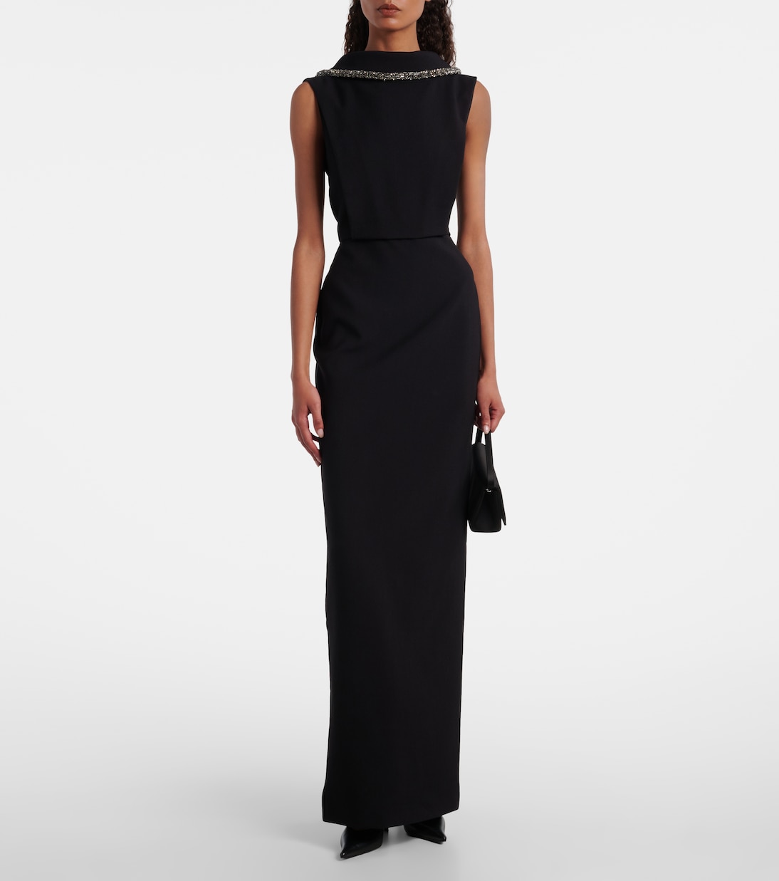 Embellished crêpe gown | Roland Mouret