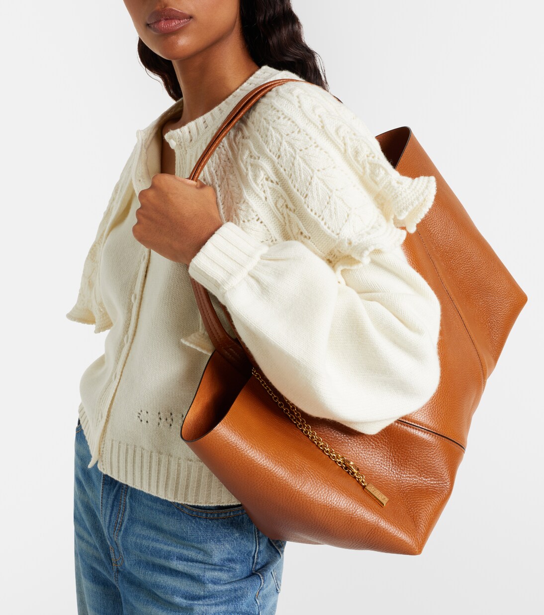 Chloé Spin East-West leather tote bag | Chloé