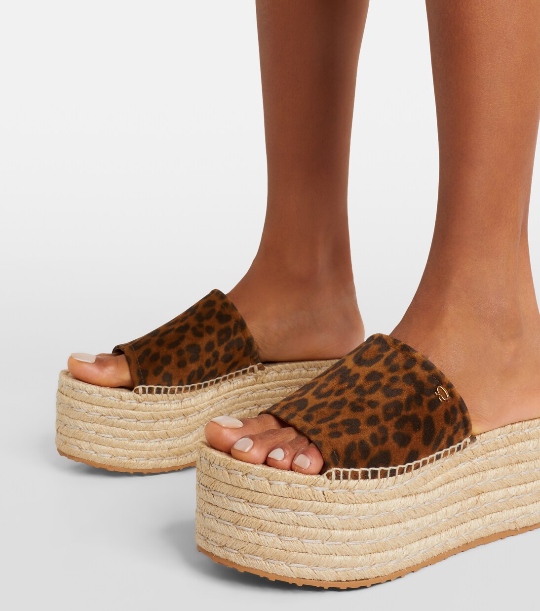 Sandali espadrillas in suede con stampa | Gianvito Rossi