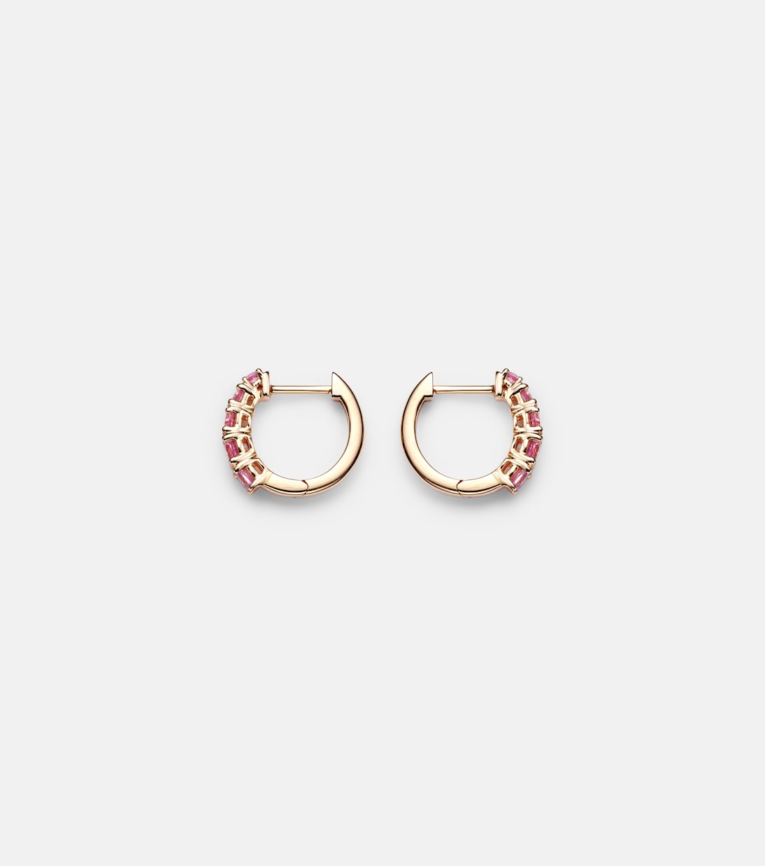 Boucles d'oreilles en or rose 18 ct (750/1000) et saphirs | Anita Ko