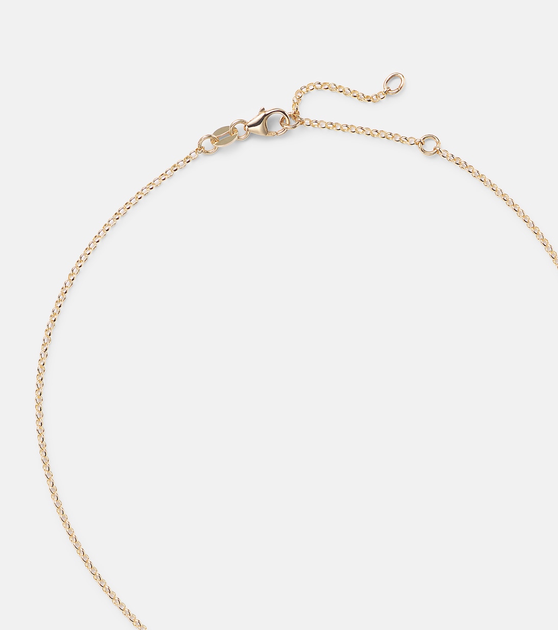 Protection Fine Belcher 18kt gold necklace with diamonds | FoundRae
