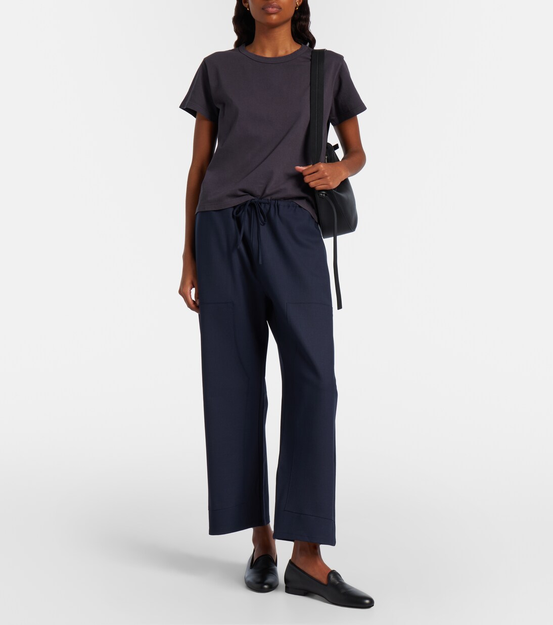 Jane wool-blend wide-leg pants | Leset