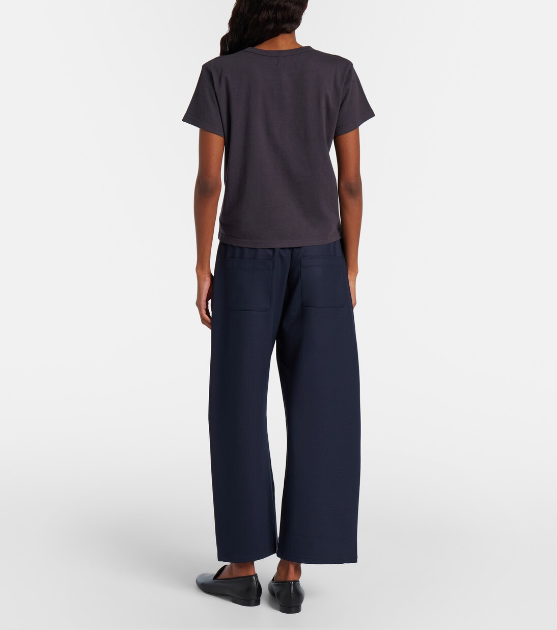 Jane wool-blend wide-leg pants | Leset