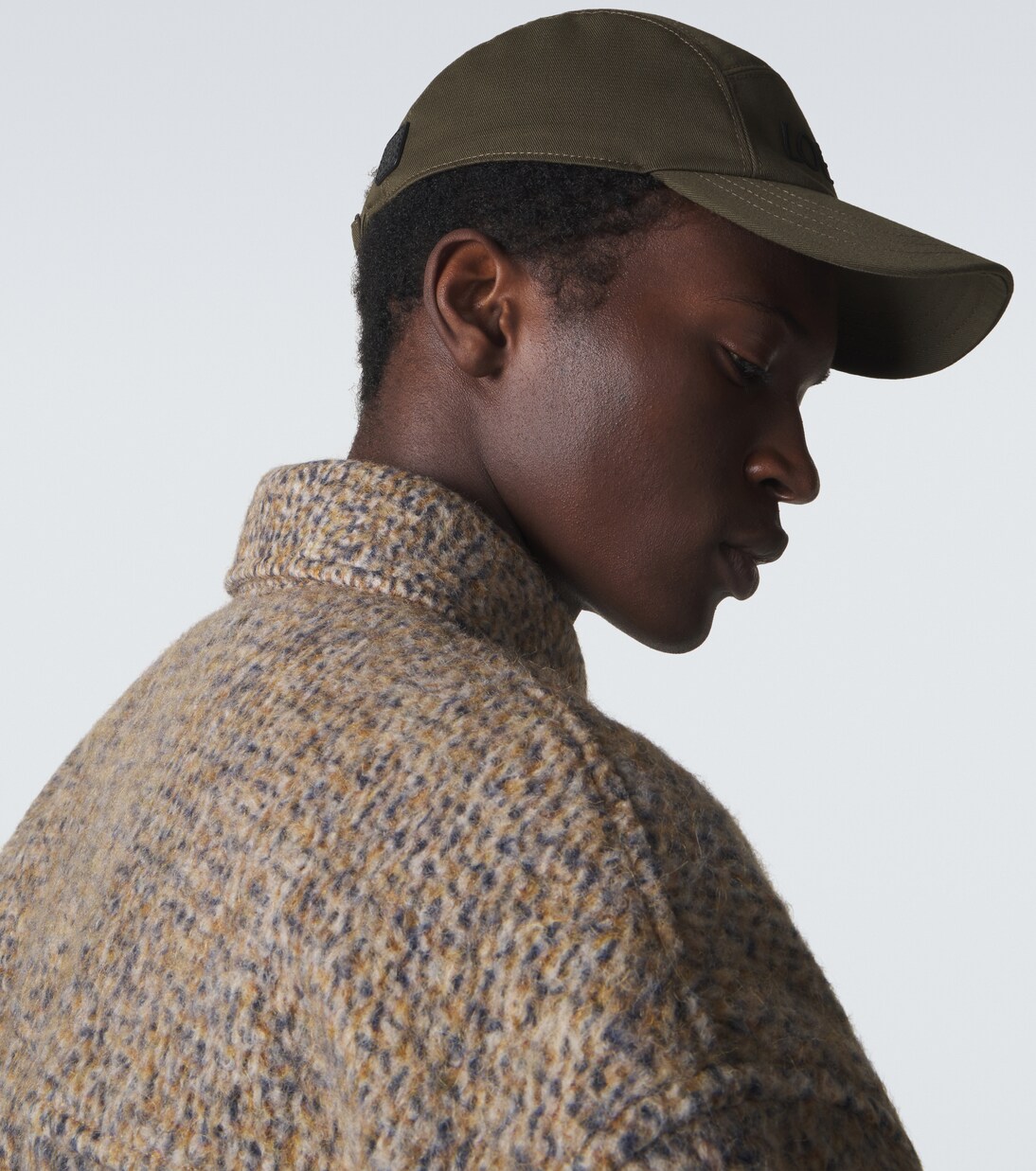 Logo embroidered cotton baseball cap | Loewe