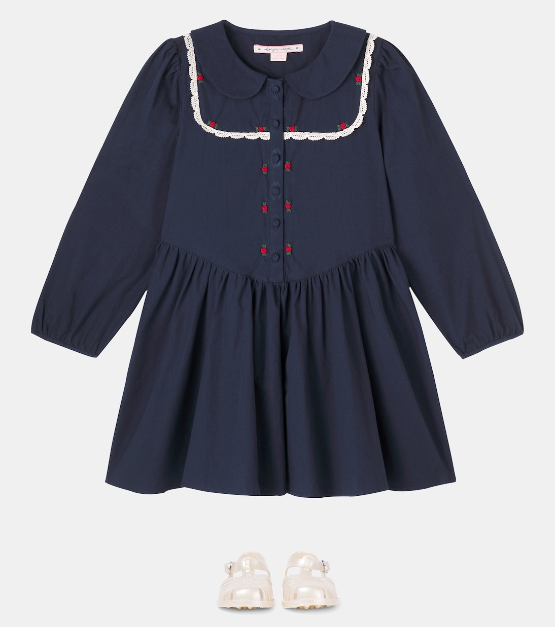 Emmy embroidered cotton dress | Konges Sløjd