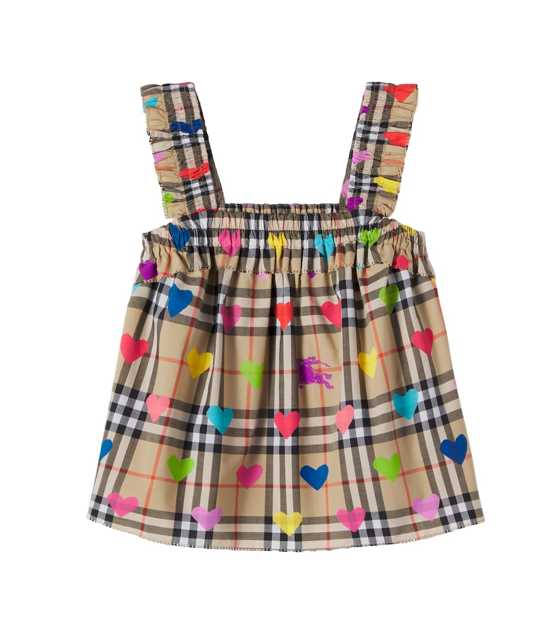 Burberry Check printed cotton top | Burberry Kids
