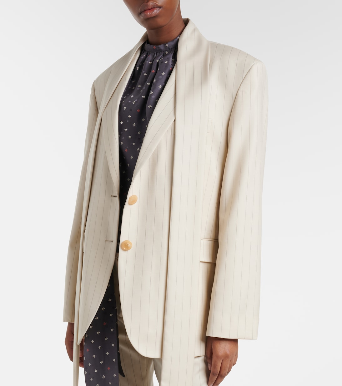 Pinstripe wool blazer | Acne Studios